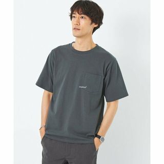 ユナイテッドアローズグリーンレーベルリラクシング(UNITED ARROWS green label relaxing)の【DK.GRAY】【別注】<UNIVERSAL OVERALL>GLR ロゴ エンブロ ポケット Tシャツ(Tシャツ/カットソー(半袖/袖なし))