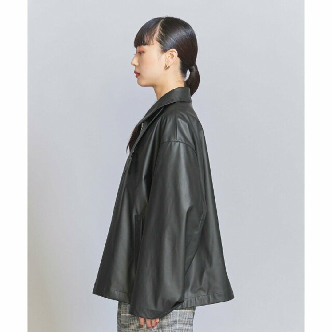 BEAUTY&YOUTH UNITED ARROWS(ビューティアンドユースユナイテッドアローズ)の【BLACK】【FREE】フェイクレザーコーティング ブルゾン レディースのジャケット/アウター(ブルゾン)の商品写真