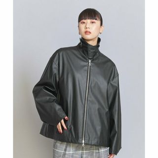 BEAUTY&YOUTH UNITED ARROWS - 【BLACK】フェイクレザーコーティング ブルゾン