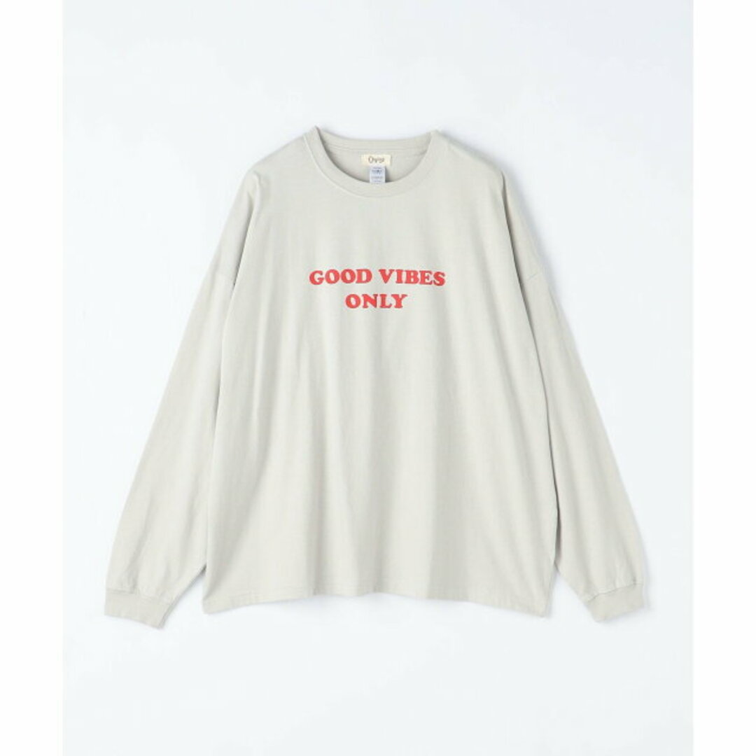 UNITED ARROWS green label relaxing(ユナイテッドアローズグリーンレーベルリラクシング)の【LT.GRAY】<OAFISH>GOOD VIBES ONLY プリント 長袖 Tシャツ メンズのトップス(Tシャツ/カットソー(半袖/袖なし))の商品写真