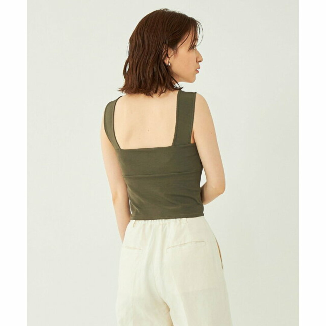 UNITED ARROWS green label relaxing(ユナイテッドアローズグリーンレーベルリラクシング)の【OLIVE】【FREE】<LAND&WATER>カップイン ビスチェ -UVカット・マシンウォッシャブル- レディースのトップス(タンクトップ)の商品写真