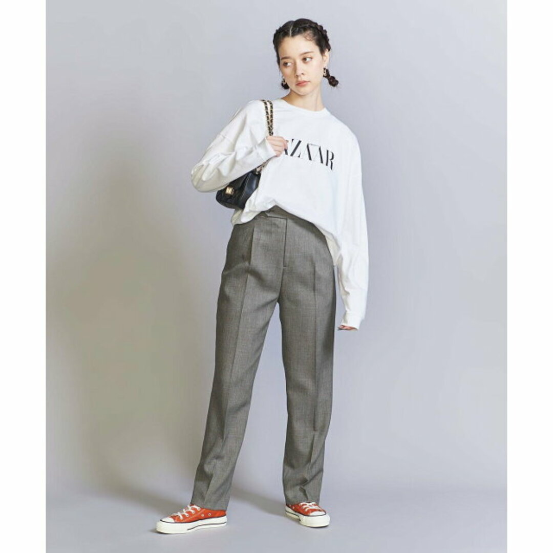 BEAUTY&YOUTH UNITED ARROWS(ビューティアンドユースユナイテッドアローズ)の【DK.BROWN】シャークスキン ストレート パンツ -ウォッシャブル- レディースのパンツ(その他)の商品写真