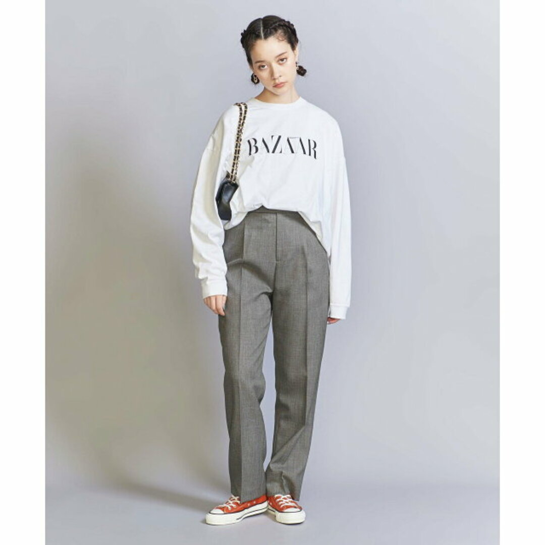 BEAUTY&YOUTH UNITED ARROWS(ビューティアンドユースユナイテッドアローズ)の【DK.BROWN】シャークスキン ストレート パンツ -ウォッシャブル- レディースのパンツ(その他)の商品写真