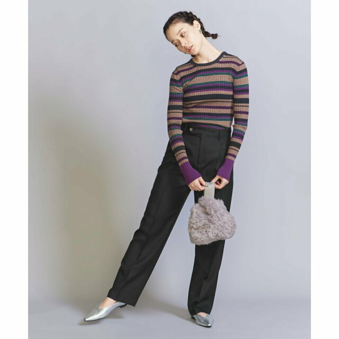 BEAUTY&YOUTH UNITED ARROWS(ビューティアンドユースユナイテッドアローズ)の【BLACK】【S】シャークスキン ストレート パンツ -ウォッシャブル- レディースのパンツ(その他)の商品写真