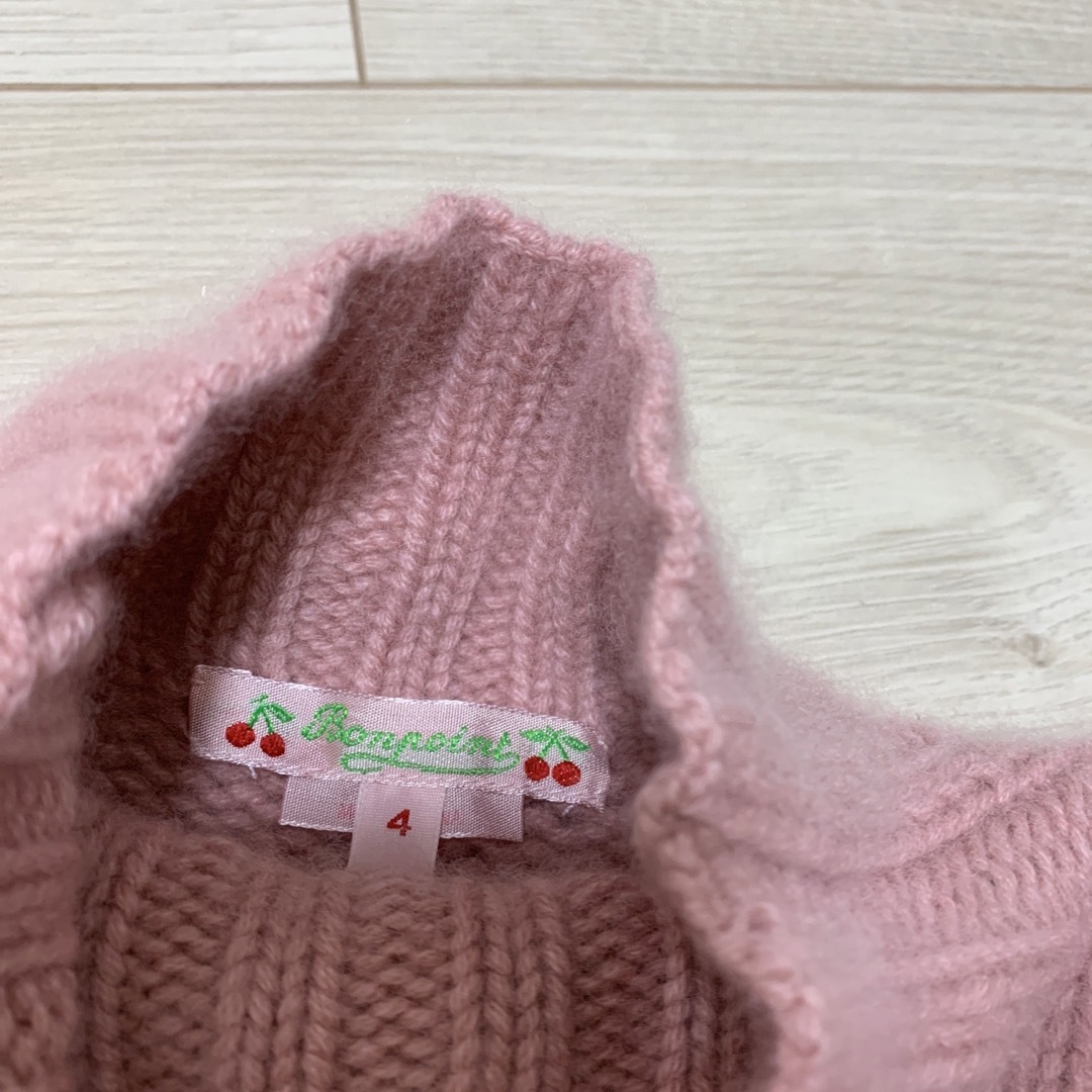 Bonpoint(ボンポワン)のハイネックカシミヤニット キッズ/ベビー/マタニティのキッズ服女の子用(90cm~)(ニット)の商品写真