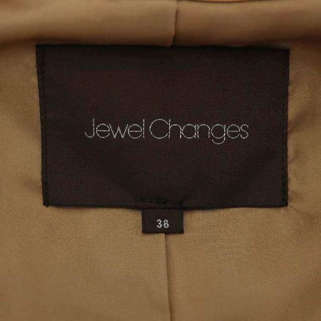 Jewel Changes(ジュエルチェンジズ)のJewel Changes アローズ ラムレザージャケット 38 M 茶 レディースのジャケット/アウター(ライダースジャケット)の商品写真