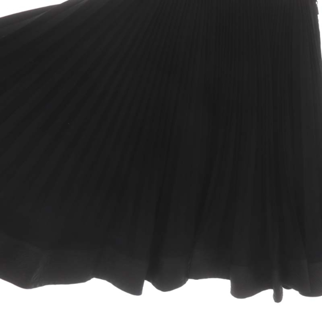 EPOCA(エポカ)のエポカ プリーツ フレアスカート 膝丈 I38 黒 ブラック /MI ■OS レディースのスカート(ひざ丈スカート)の商品写真