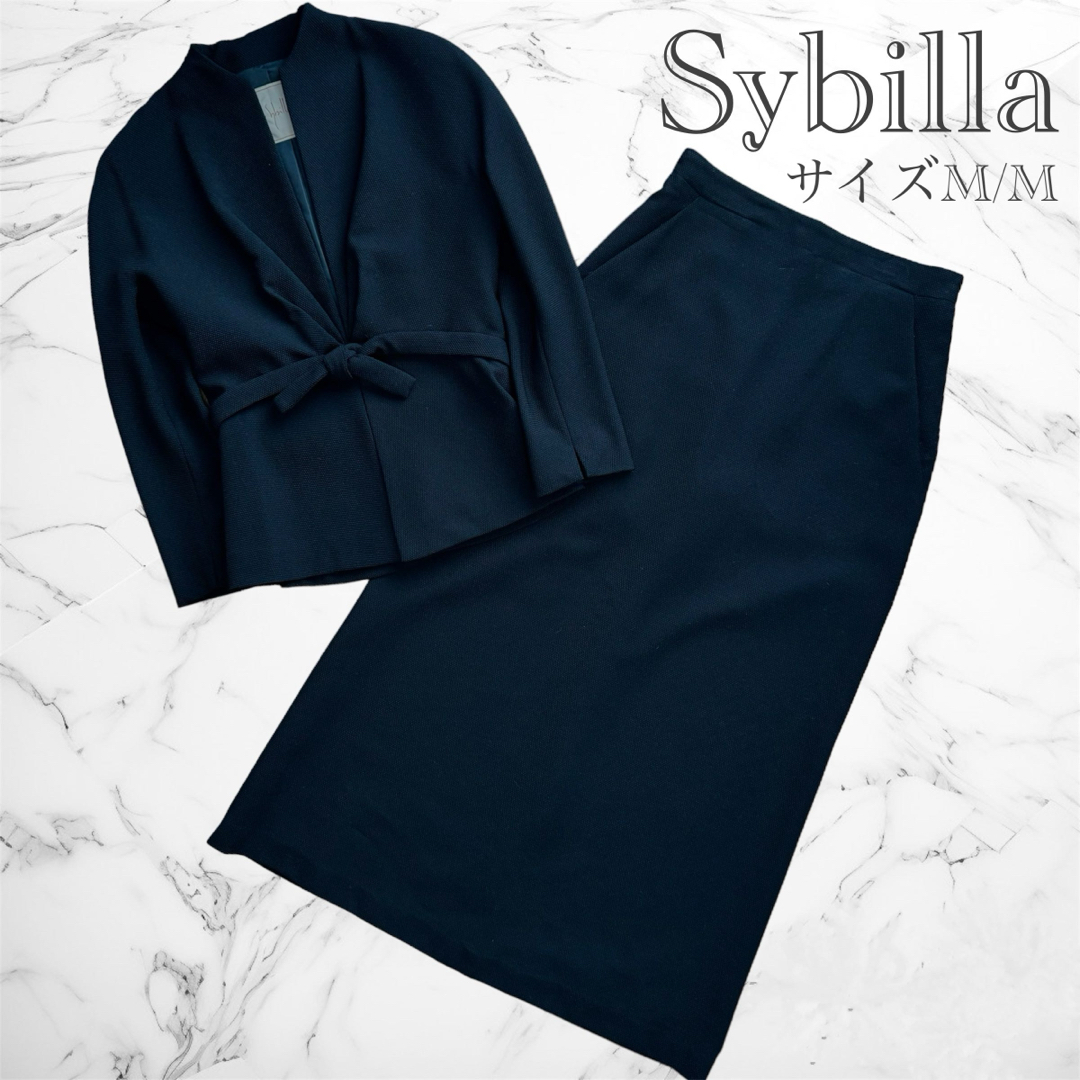 Sybilla セットアップ ペプラム フォーマル スーツ セレモニー ブラック
