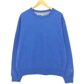 チャンピオン(Champion)の古着 チャンピオン Champion AUTHENTIC ワンポイントロゴスウェットシャツ トレーナー メンズL /eaa411466(スウェット)