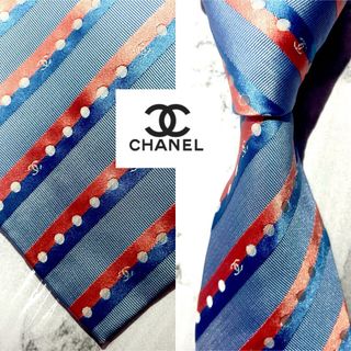 シャネル(CHANEL)の【ココマーク散りばめ】254シャネル　ネクタイ　ジャガード　CHANEL(ネクタイ)