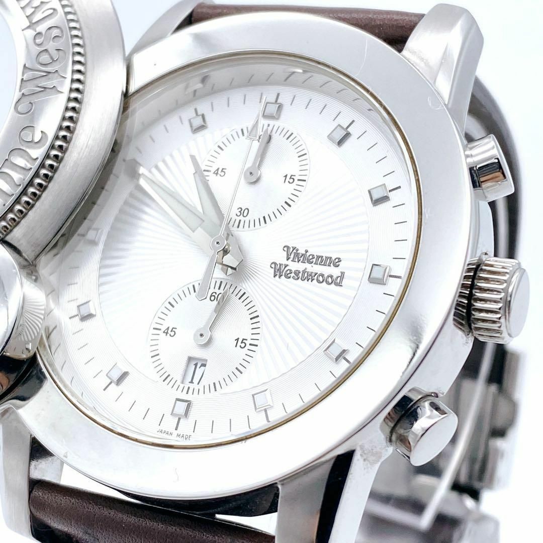 Vivienne Westwood(ヴィヴィアンウエストウッド)の美品✨廃盤 Vivienne Westwood CAGE スライド クロノグラフ メンズの時計(腕時計(アナログ))の商品写真