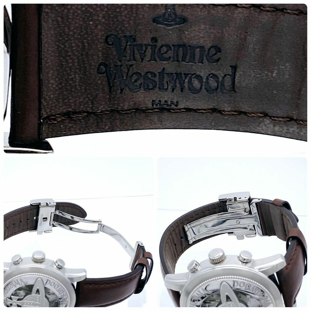 Vivienne Westwood(ヴィヴィアンウエストウッド)の美品✨廃盤 Vivienne Westwood CAGE スライド クロノグラフ メンズの時計(腕時計(アナログ))の商品写真