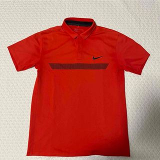 ナイキ(NIKE)のNIKE GOLF ポロシャツ L 赤(ウエア)