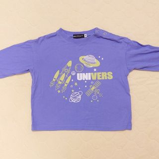 BeBe - ベベ 宇宙柄長袖Tシャツ