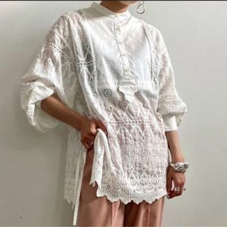 アメリヴィンテージ(Ameri VINTAGE)の【値下げ】AMERI LAYERED LACE DRESS SHIRT(シャツ/ブラウス(長袖/七分))