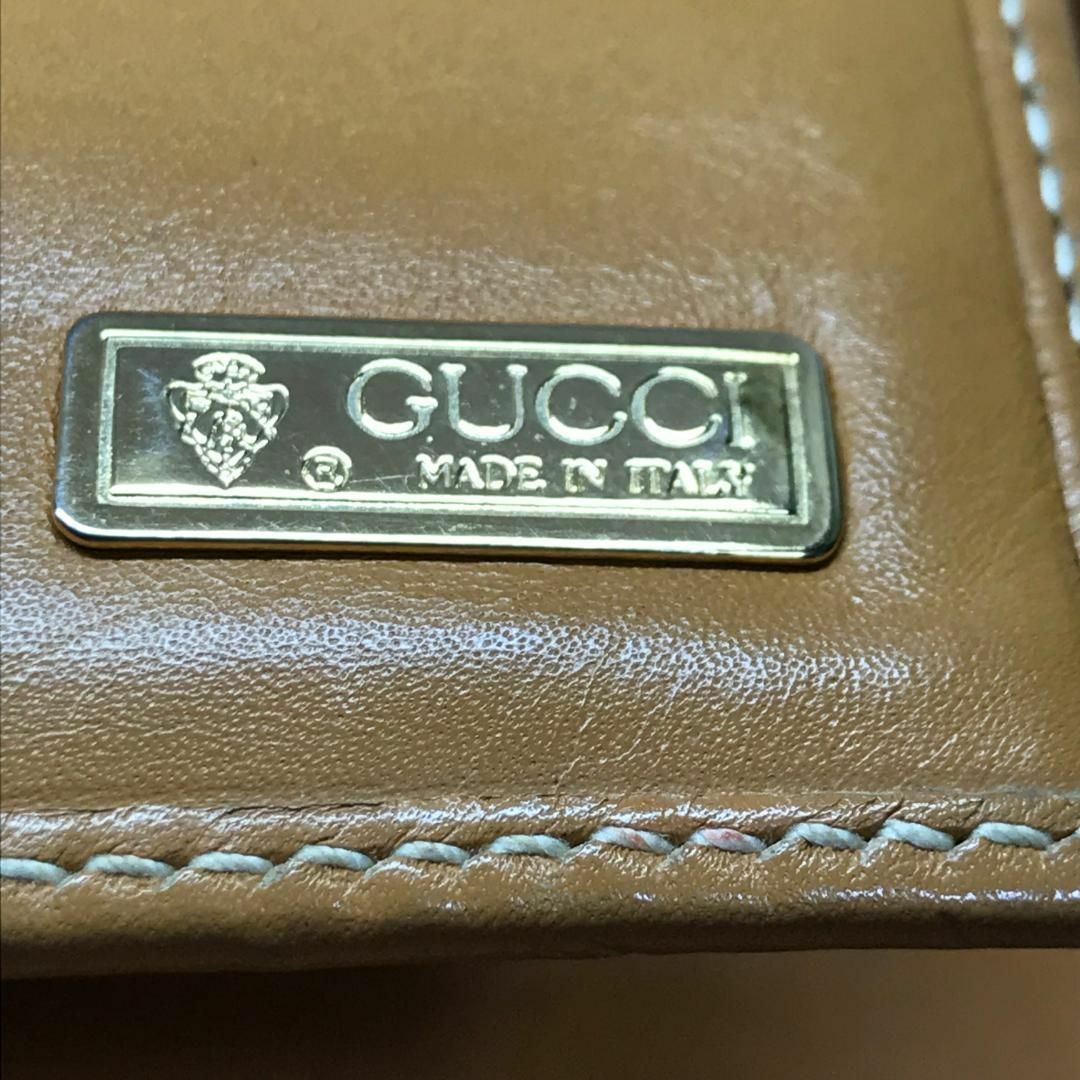 Gucci(グッチ)の希少★ オールドグッチ★ 折財布 ベージュ マイクロGG ガマ口小銭入れ レディースのファッション小物(財布)の商品写真