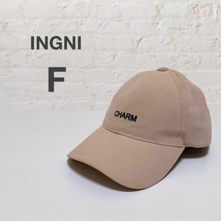 イング(INGNI)のINGNI イング　フェイクスエード　キャップ　くすみピンク　ワンポイント　帽子(キャップ)