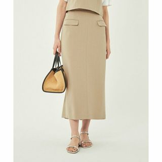 ユナイテッドアローズグリーンレーベルリラクシング(UNITED ARROWS green label relaxing)の【BEIGE】サマー ツイード Iライン スカート -ウォッシャブル-(ロングスカート)