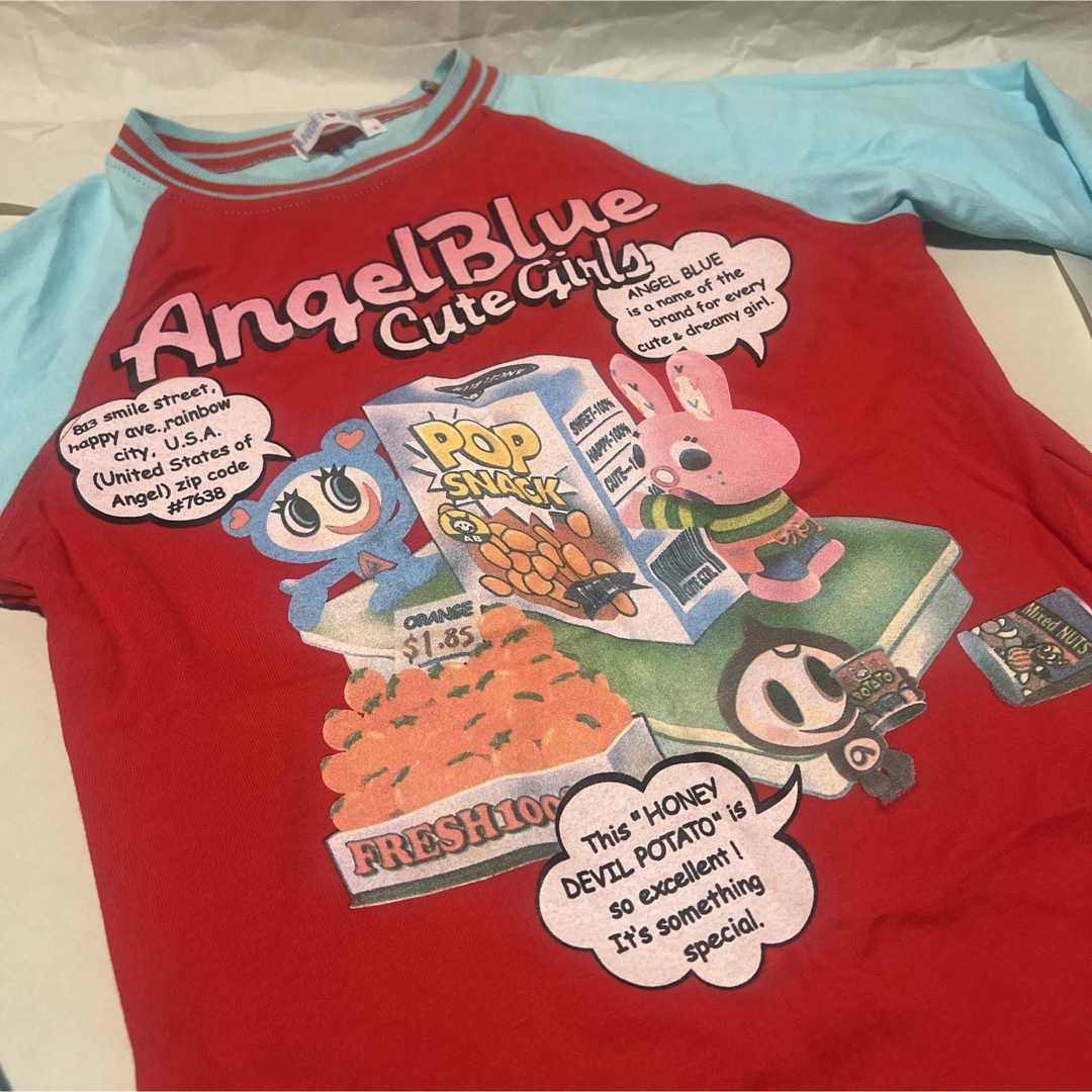 Angel Blue キャラクターTシャツ 140cm たやすく Angel Blue キャラクターTシャツ 140cm たやすく