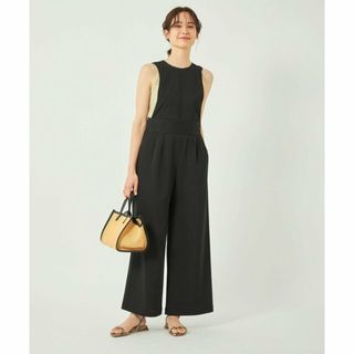 ユナイテッドアローズグリーンレーベルリラクシング(UNITED ARROWS green label relaxing)の【BLACK】ドライツイル リーン サロペット(サロペット/オーバーオール)