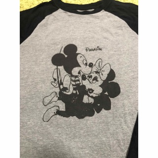 レア　ミッキーマウス　エロラグランTシャツDisney ディズニーミニーマウス(Tシャツ/カットソー(半袖/袖なし))