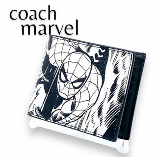 COACH - レア コーチ coach Marvel マーベル スパイダーマン 折り財布 財布