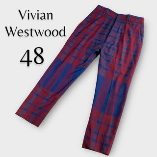 ヴィヴィアンウエストウッド(Vivienne Westwood)のVivian Westwood ヴィヴィアンウエストウッド チェック スラックス(スラックス)