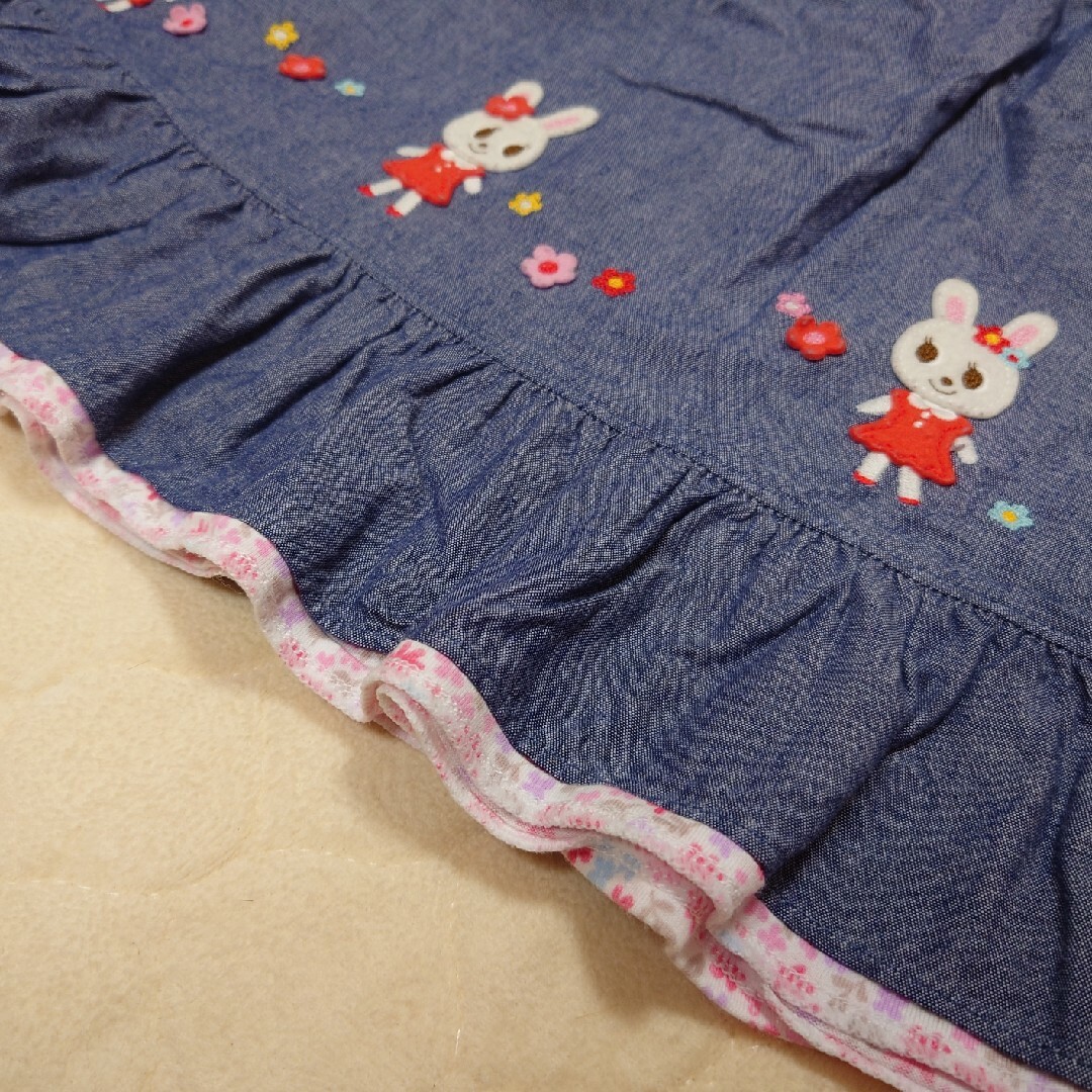 mikihouse(ミキハウス)のミキハウス ジャンパースカート キッズ/ベビー/マタニティのキッズ服女の子用(90cm~)(ワンピース)の商品写真