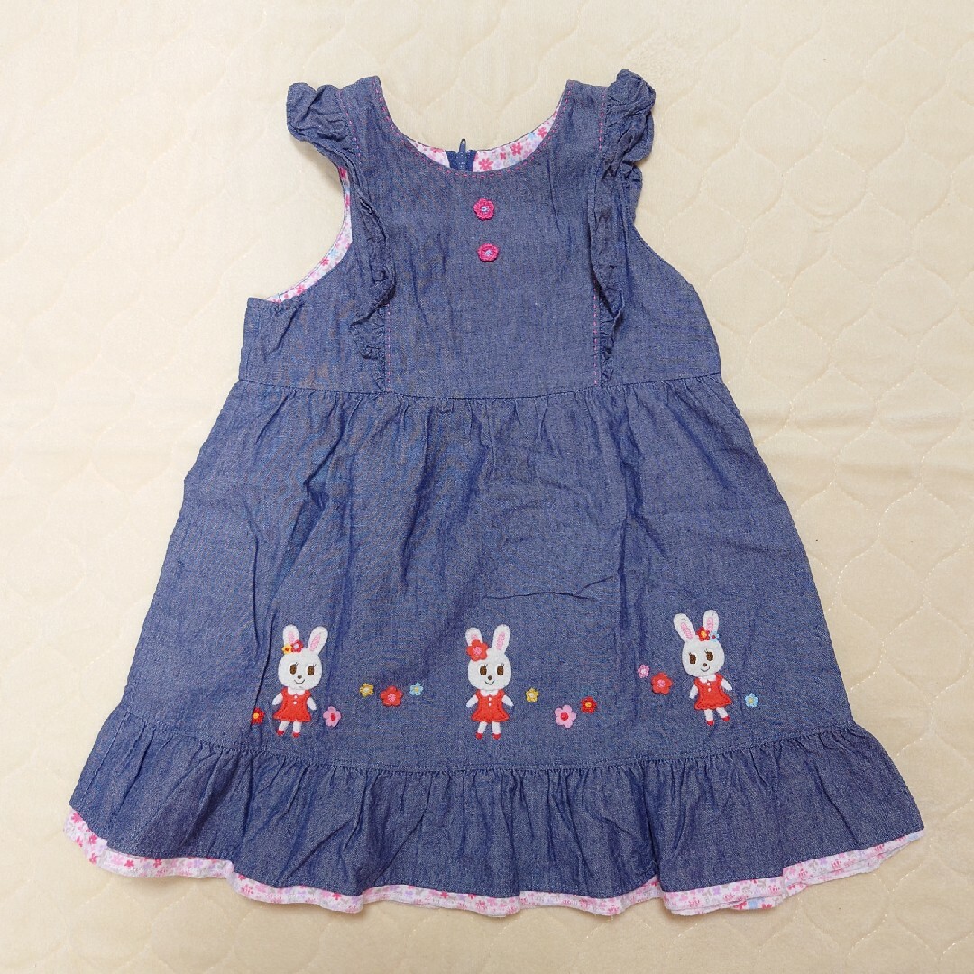 mikihouse(ミキハウス)のミキハウス ジャンパースカート キッズ/ベビー/マタニティのキッズ服女の子用(90cm~)(ワンピース)の商品写真