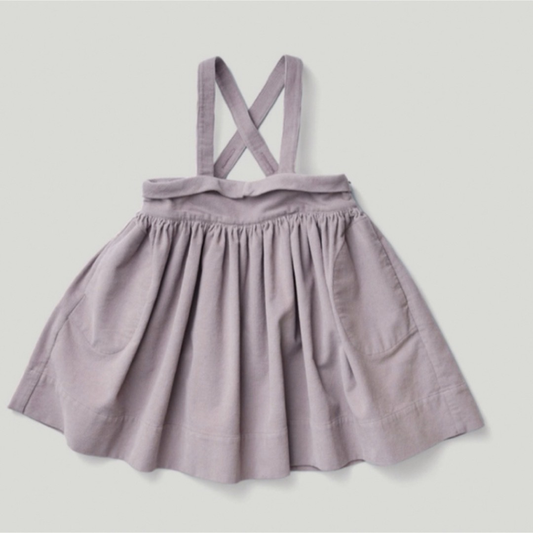 SOOR PLOOM(ソーアプルーム)のSoor ploom Enola Pinafore, Quail 5y キッズ/ベビー/マタニティのキッズ服女の子用(90cm~)(スカート)の商品写真