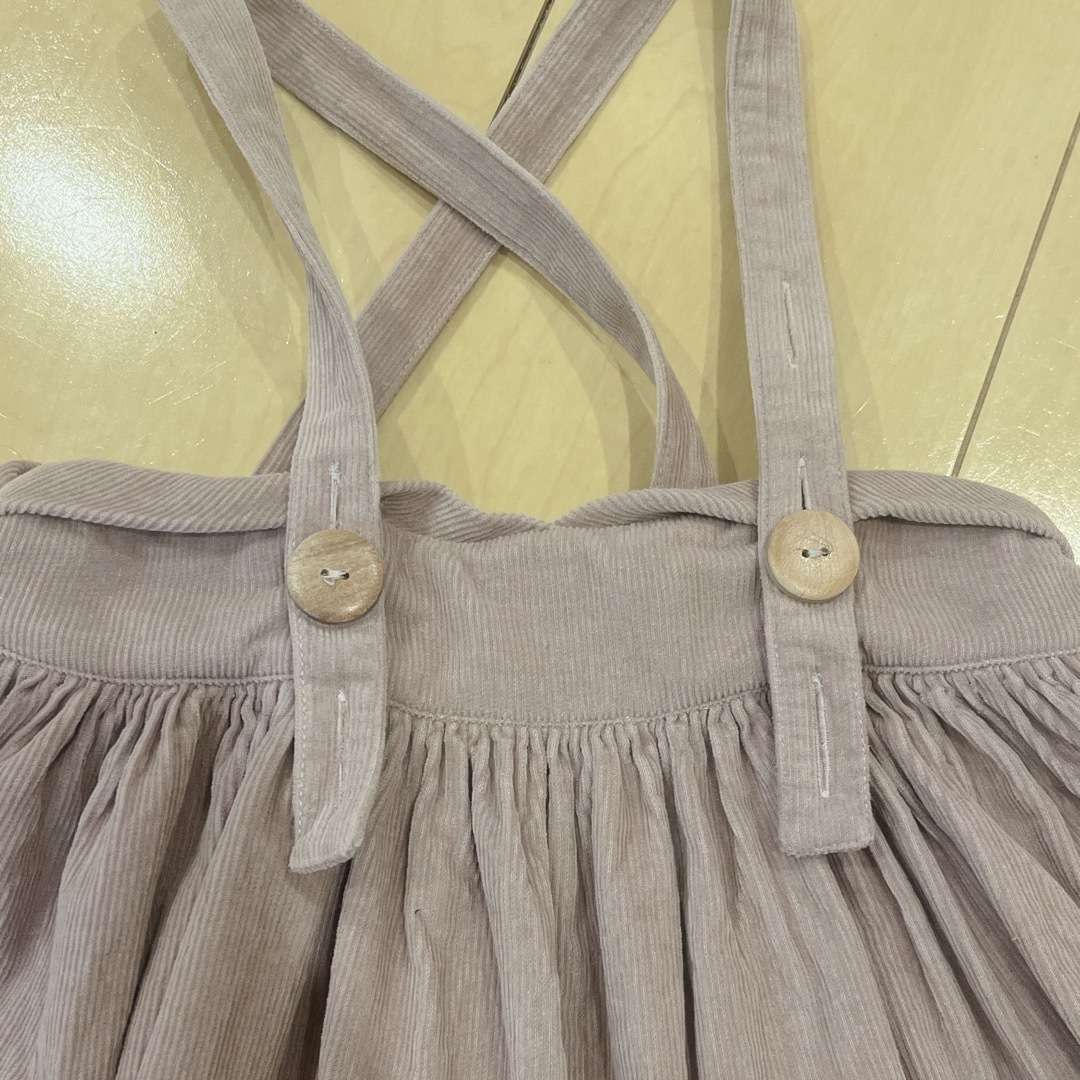 SOOR PLOOM(ソーアプルーム)のSoor ploom Enola Pinafore, Quail 5y キッズ/ベビー/マタニティのキッズ服女の子用(90cm~)(スカート)の商品写真