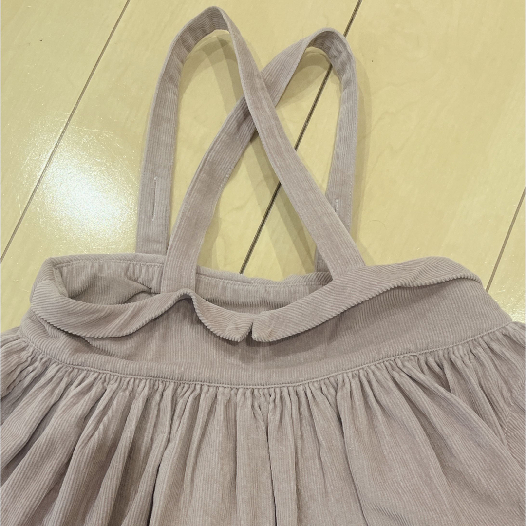 SOOR PLOOM(ソーアプルーム)のSoor ploom Enola Pinafore, Quail 5y キッズ/ベビー/マタニティのキッズ服女の子用(90cm~)(スカート)の商品写真