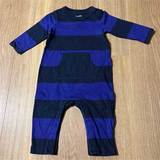 ベビーギャップ(babyGAP)のベビーギャップ　ボーダーロンパース(ロンパース)