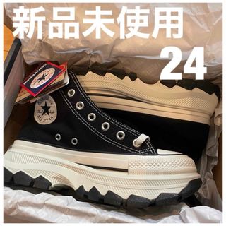 CONVERSE - コンバース☆韓国カスタマイズ ハイカット 黒 23.0cm 新品