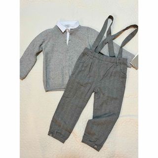 ママスアンドパパス(Mamas & Papas)のセレモニー 服　ママズアンドパパズセットアップ　2-3y 90(ドレス/フォーマル)