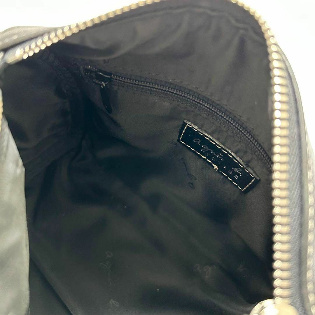 agnes b.(アニエスベー)の✨美品✨2way アニエスベー  ショルダーバッグ　ミニボストン　黒　レザー レディースのバッグ(ショルダーバッグ)の商品写真