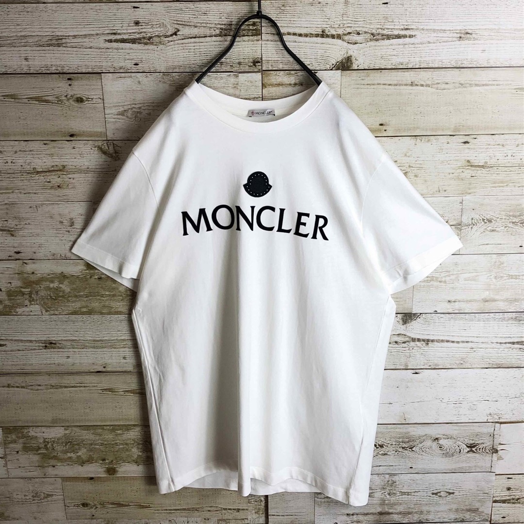 MONCLER(モンクレール)のMONCLER モンクレール tシャツ ビック刺繍ロゴ入り 美品 メンズのトップス(Tシャツ/カットソー(半袖/袖なし))の商品写真