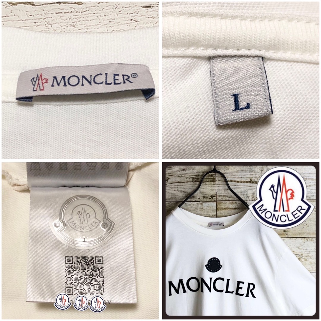 MONCLER(モンクレール)のMONCLER モンクレール tシャツ ビック刺繍ロゴ入り 美品 メンズのトップス(Tシャツ/カットソー(半袖/袖なし))の商品写真