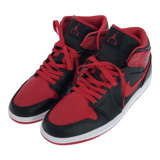 ナイキ(NIKE)のNIKE AIR JORDAN 1 MID black fire red-white DQ8426-060 28.5cm(スニーカー)