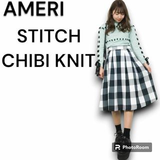 アメリヴィンテージ(Ameri VINTAGE)のAMERI  STITCH CHIBI KNIT　クロップド　セーター(ニット/セーター)