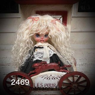 wpc_2470🍨バニラアイス🐏プチサイズチベットラムフルスキンウィッグ(ぬいぐるみ)