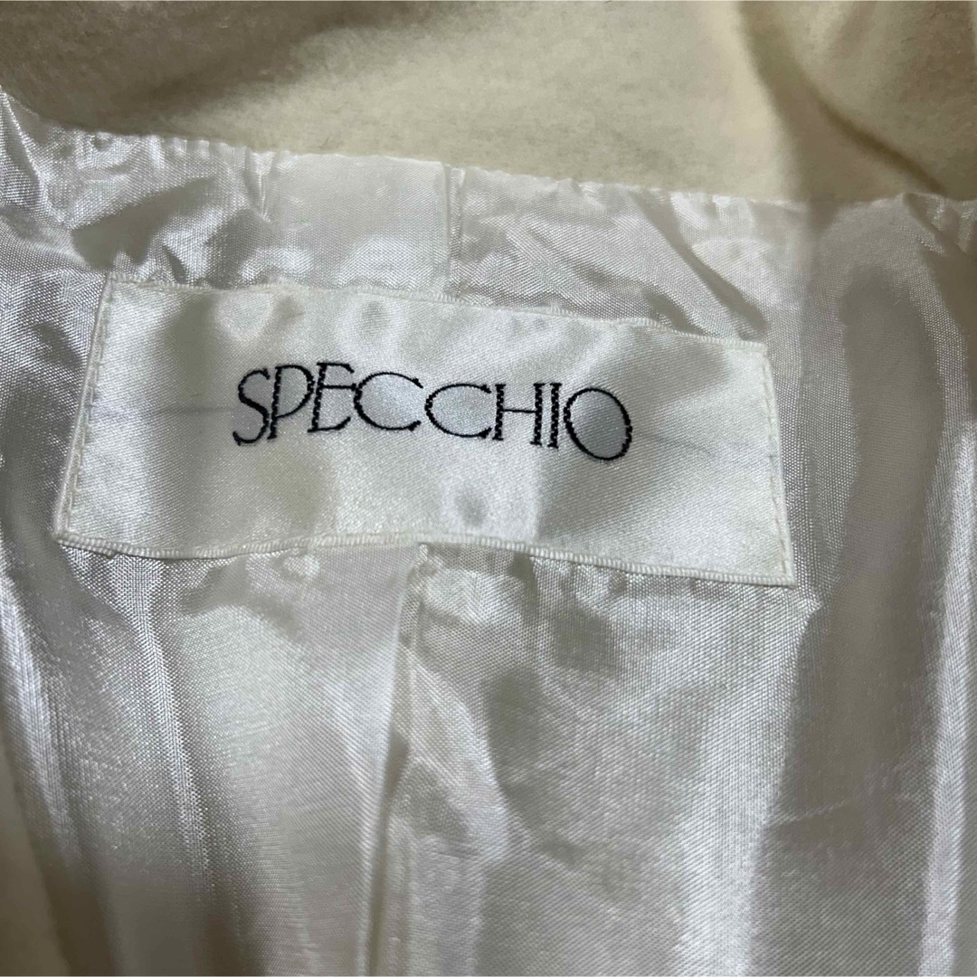 SPECCHIO(スペッチオ)のカシミヤ　specchio ラビットファー　スペッチオ　コート　ファー　ロング レディースのジャケット/アウター(毛皮/ファーコート)の商品写真