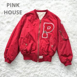 PINK HOUSE - ピンクハウス ブルゾン Pロゴ バックロゴ ワッペン MA1