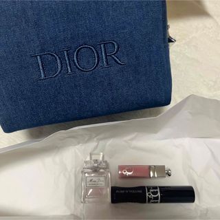 クリスチャンディオール(Christian Dior)のディオール　オファー　ポーチ　デニムポーチ(コフレ/メイクアップセット)