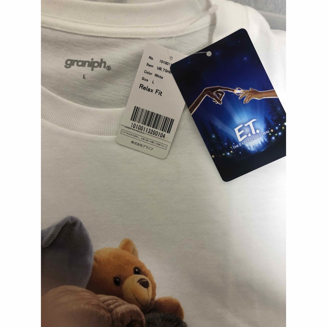 Design Tshirts Store graniph(グラニフ)の未使用タグ付 グラニフ 映画E.T.コラボ Tシャツ ① L メンズのトップス(Tシャツ/カットソー(半袖/袖なし))の商品写真