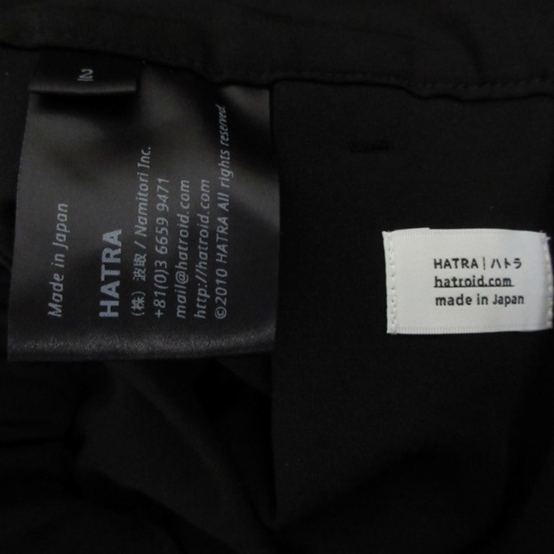 ハトラ HATRA 23SS モックジャージートラウザーズ パンツ 黒 2 約M メンズのパンツ(スラックス)の商品写真