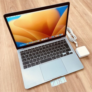 マック(Mac (Apple))のMacBook air 13インチ 2020 M1 フルCTO 管理番号2781(ノートPC)
