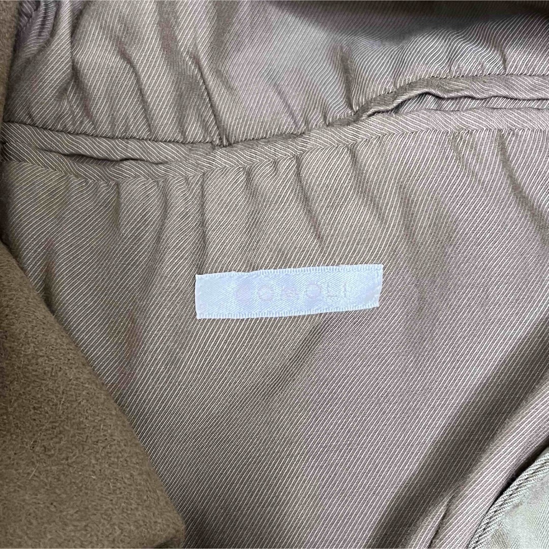 COMOLI(コモリ)のCOMOLI コットンギャバ ダブルブレステッドコート メンズのジャケット/アウター(ステンカラーコート)の商品写真