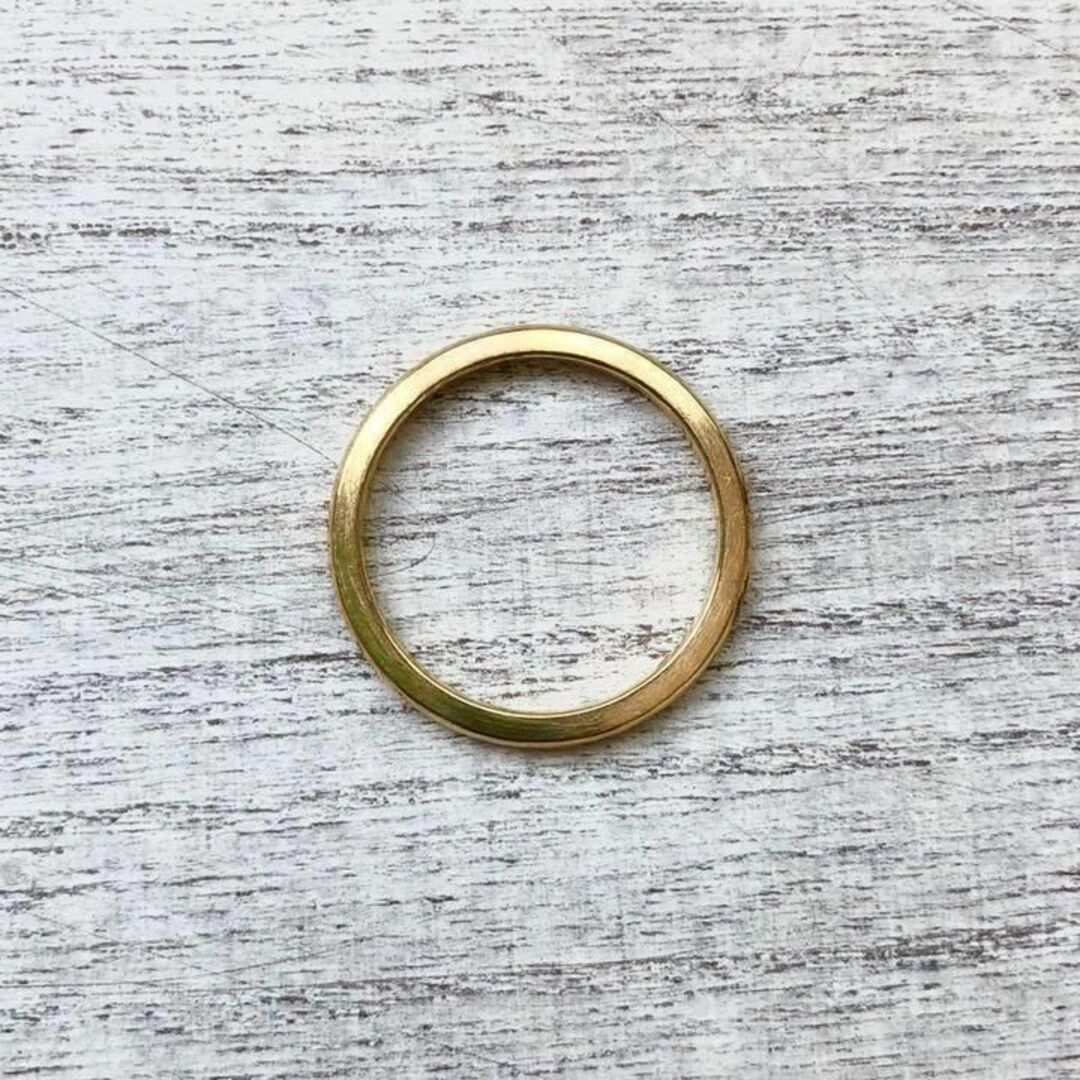 刻印無料アレルギー対応！ステンレス製2mm甲丸ゴールドリング　指輪ピンキーリング レディースのアクセサリー(リング(指輪))の商品写真