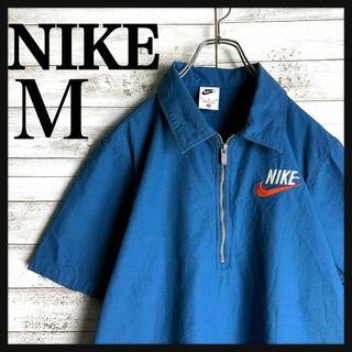 ナイキ(NIKE)の8949【即完売モデル】ナイキ☆ワンポイント刺繍ロゴハーフジップシャツ　美品(その他)